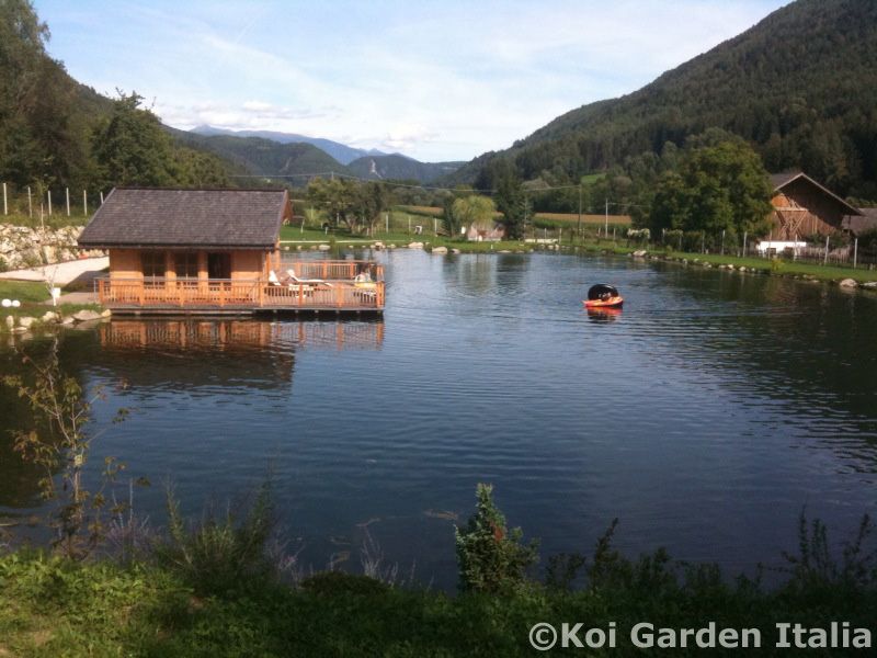 Costruzione di un laghetto nel lago di ca. 50.000 litri - zona Alto Adige - 