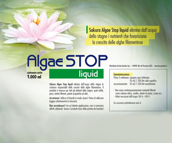 Antialghe laghetto Sakura Algae STOP Liquid 1.000 ml